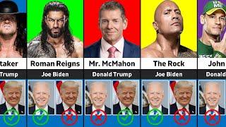 WWE Wrestlers Who Support Joe Biden or Donald Trump