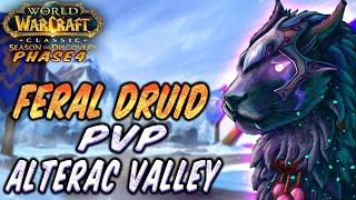 Feral Druid Pov Alterac Valley l Season of Discovery Phase 4 l PvP Pumps Class #feral  #wowclassic