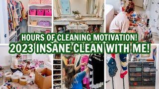 2023 MASSIVE CLEAN WITH ME MARATHON! | OVER 3 HOURS OF EXTREME CLEANING MOTIVATION!