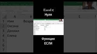 EXCEL с нуля. Функция если