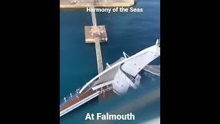 3rd Largest Cruise Ship Harmony of the Seas Crash at Falmouth Wharf, Jamaica