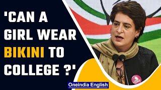 Priyanka Gandhi confronts journalist on bikini remark : Watch | OneIndia News