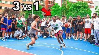 The SHIFTIEST Player Online vs 3 PARK HOOPERS...