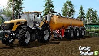 #4 Rozlewanie gnojowicy z JCB! | Farming-Simulator 17 | MafiaPGR TV