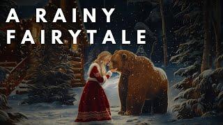 Fairytale with RAIN Sound | Rose Red and the Bear | Bedtime Story for Grown Ups