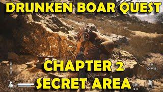 Black Myth Wukong - Drunken Boar Questline - Chapter 2 Secret Area & Yellow-Robed Squire Boss