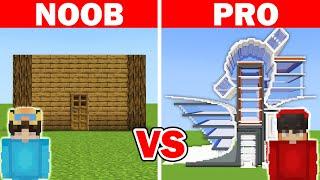 NOOB vs HACKER: I Cheated in a Build Challenge (Minecraft)