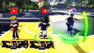 NARUTO AND SASUKE TEAM UP TO TAKEOVER THE PARK IN THIS ROBLOX BASKETBALL GAME @ HOOPS LIFE!