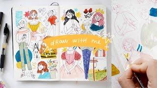 draw with me  sketchbook edition!