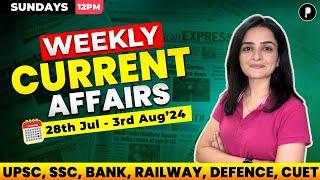 Weekly Current Affairs 2024 | August 2024 Week 1 | Parcham Classes Current Affairs #parcham