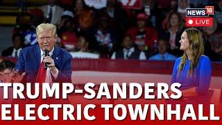 Donald Trump Latest News | Trump, Sarah Huckabee Sanders Hold Town Hall In Michigan | N18G | Live