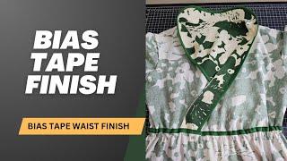 How I Sewed Bias Tape Casing Finish  | M8035