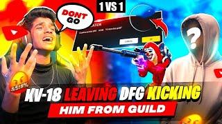 KV-18 QUIT DFG GUILD| NO MORE SNIPER LEGEND | DFG 1 VS 1| FREE FIRE IN TELUGU #dfg #freefire