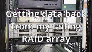 Getting data of my failing RAID array