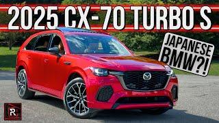 The 2025 Mazda CX-70 Turbo S Is A Boosted 6-Cylinder Powered SUV With BMW Vibes