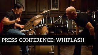 J.K. Simmons and Miles Teller at the Whiplash press conference | BFI #LFF