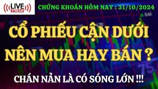 Nhận định thị trường | Chứng khoán hôm nay 31/10/2024 : Cổ phiế cận dưới | nên mua hay bán ?