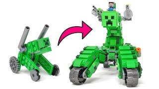 LEGO Minecraft Mutant Creeper Tank (Upgrading My Son's Creation)