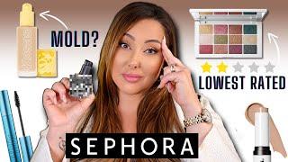 Are these products THAT bad?? Testing the WORST RATED makeup from Sephora