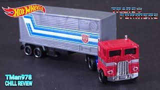 That Trailer | Optimus Prime Hot Wheels Track Fleet CHILL REVIEW