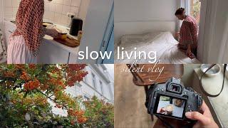 LIFESTYLE | Slow living  Pancakes, Coffee, Camera, Walk | SILENT VLOG