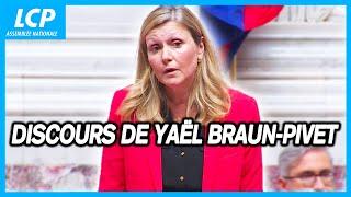 Discours de Yaël Braun Pivet, nouvelle Présidente de l'Assemblée nationale : 18/07/2024