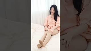 아슬아슬 청순한 여대생 스타킹 룩북 데일리룩 lookbook 4k 모델 화보