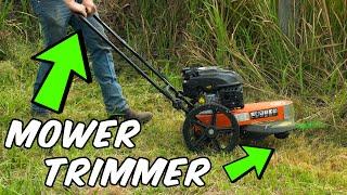 This Lawn Mower Is Also A String Trimmer | DR Power Pilot XT Trimmer Mower Review