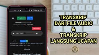 Cara Transkrip Audio Ke Teks Tulisan Tanpa Aplikasi