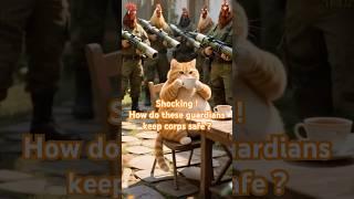 Shocking! How Do These Guardians Keep Crops Safe? #funny #cat #cute #pets #catchef #funnycats