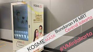 BUYING MASKS FROM VENDING MACHINE? | Kosme Mask, Bundaran HI MRT, Central Jakarta | #VMinJakarta