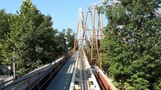 Powder Keg Roller Coaster Front Seat POV Silver Dollar City