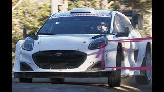 First Tarmac Test Josh McErlean  Rally Monte Carlo 2025 / Ford Puma WRC1