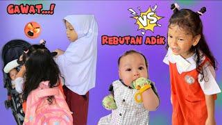 JANGAN BERANTEM ⁉️RISYA & BOCIL REBUTAN ADIK BAYI  MAMI PANIK!