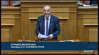 Κ. Βελόπουλος (Πρόεδρος ΕΛΛΗΝΙΚΗΣ ΛΥΣΗΣ)(Κύρωση Κώδικα εμμέσων φόρων)(11/02/2025)