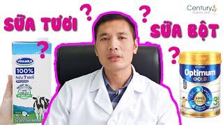 SỮA TƯƠI HAY SỮA BỘT TỐT HƠN? Trẻ trên 1 tuổi nên uống sữa nào? | Trương Minh Đạt