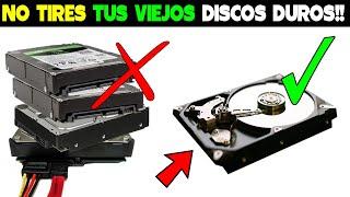 Mira lo que puedes HACER con los viejos DISCOS DUROS que ya no SIRVEN!!