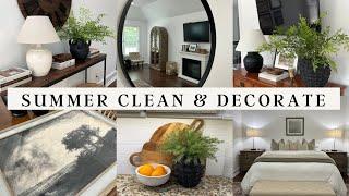 SUMMER CLEAN AND DECORATE WITH ME | HOME DECOR IDEAS #cleananddecorate