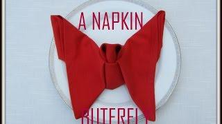 Napkin Folding : Butterfly