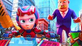 The Paw Patrol get chased by a giant Humdinger | PAW Patrol 2: The Mighty Movie | CLIP