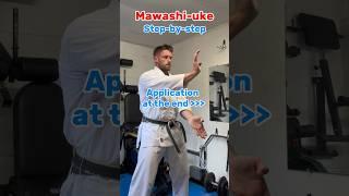 Mawashi-uke: Step-by-step + application  #karate #shotokan #kata #martialarts