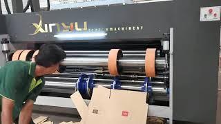 Thailand chain feeding corrugated board flexo printer slotting machine