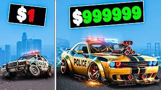 Every time I crash my police car gets more expensive in GTA 5