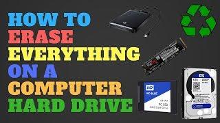 How to Erase Everything on a Computer Hard Drive