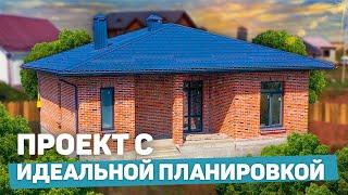 ОДНОЭТАЖНЫЙ дом с ТРЕМЯ спальнями! до 100м², индивидуальная планировка.