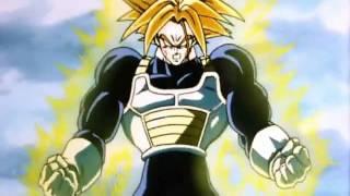 DBZ Trunks powers up against Cell