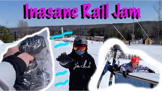 THESE KIDS ABSOLUTELY  SENT IT AT MY RAIL JAM  CORBETT'S SKI & SNOW + BRUCE OLDHAM RAIL JAM