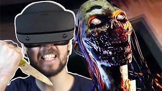 Fighting Zombies in VR is TERRIFYING | The Walking Dead Saints and Sinners VR #1