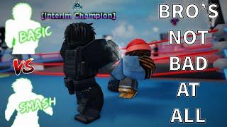 BEATING An Interim Champion With The BASIC Style.. | Untitled Boxing Game