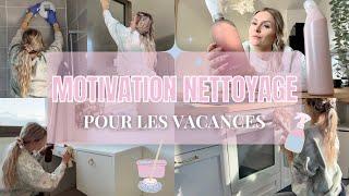 MOTIVATION NETTOYAGE • Grand nettoyage avant les vacances • Clean with me • Produits écologiques